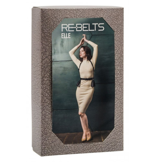 Портупея 3-в-1 Elle Black с оборками