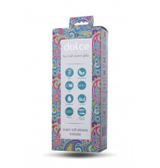 Голубой мини-вибратор Dolce Owen - 12,5 см.