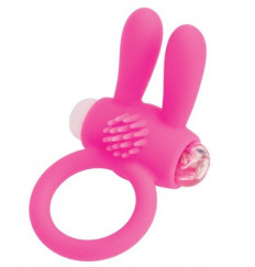 Розовое эрекционное виброкольцо A-toys с ушками Розовое эрекционное виброкольцо A-toys с ушками