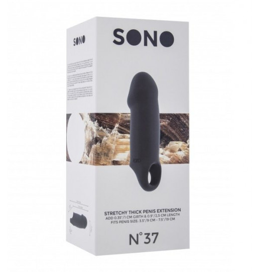 Серая насадка Stretchy Thick Penis Extension No.37