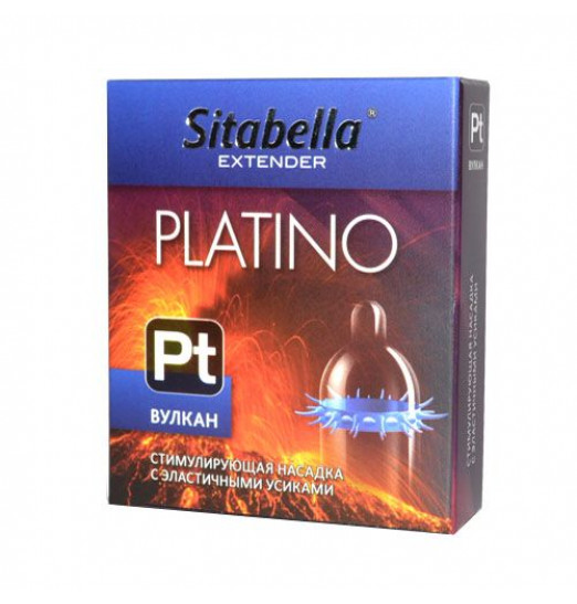 Стимулирующая насадка с усиками Platino  Вулкан