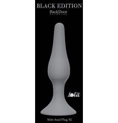 Серая анальная пробка Slim Anal Plug XL - 15,5 см.
