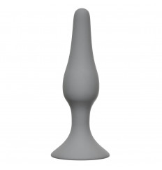 Серая анальная пробка Slim Anal Plug XL - 15,5 см.