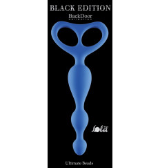 Синяя анальная цепочка Ultimate Beads - 17 см.