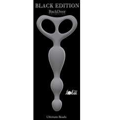 Серая анальная цепочка Ultimate Beads - 17 см.