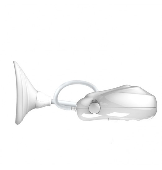 Белая помпа для клитора с вибрацией Passionate Lover