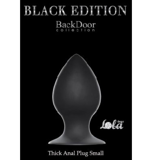 Чёрная анальная пробка Thick Anal Plug Small - 7,8 см. Чёрная анальная пробка Thick Anal Plug Small - 7,8 см.