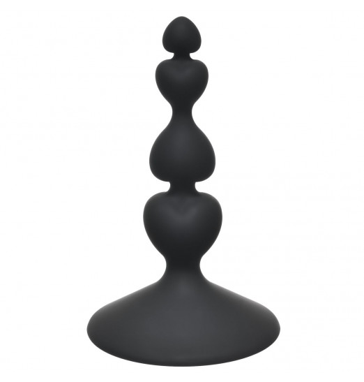 Чёрная анальная пробка Sweetheart Plug Black - 10 см.