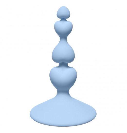 Голубая анальная пробка Sweetheart Plug Blue - 10 см.