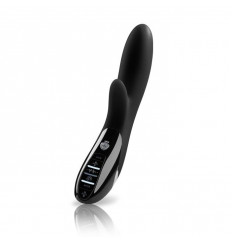 Чёрный вибромассажер c электростимуляцией Daring Danny Black Edition - 27 см.