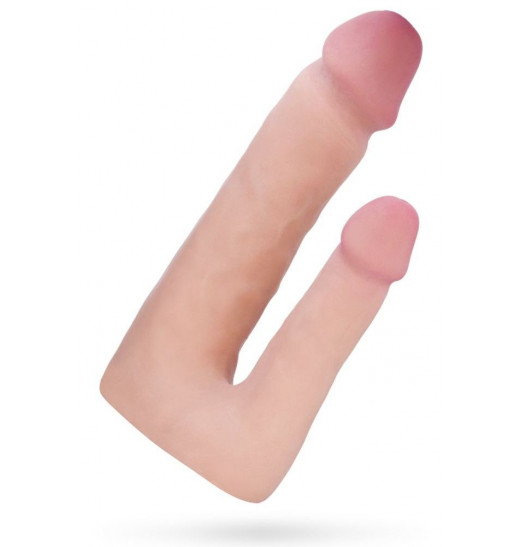 Поясной страпон с насадкой для двойного проникновения - 16 см.