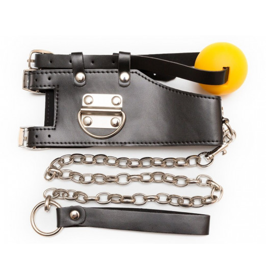 Кляп-шарик с поводком Кляп-шарик с поводком