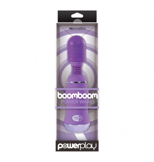 Фиолетовый вибромассажер с усиленной вибрацией BoomBoom Power Wand Фиолетовый вибромассажер с усиленной вибрацией BoomBoom Power Wand