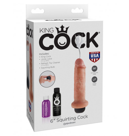 Фаллоимитатор с имитацией семяизвержения 6 Squirting Cock - 17,8 см. Фаллоимитатор с имитацией семяизвержения 6 Squirting Cock - 17,8 см.