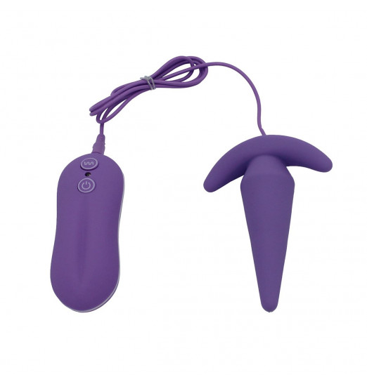 Фиолетовый анальный вибростимулятор Tower - 8,3 см. Фиолетовый анальный вибростимулятор Tower - 8,3 см.