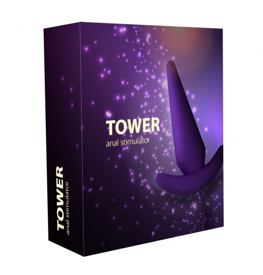 Фиолетовый анальный вибростимулятор Tower - 8,3 см. Фиолетовый анальный вибростимулятор Tower - 8,3 см.