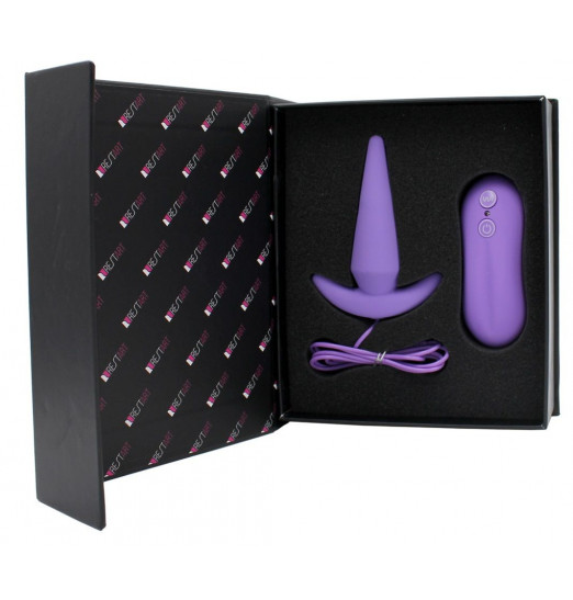 Фиолетовый анальный вибростимулятор Tower - 8,3 см. Фиолетовый анальный вибростимулятор Tower - 8,3 см.
