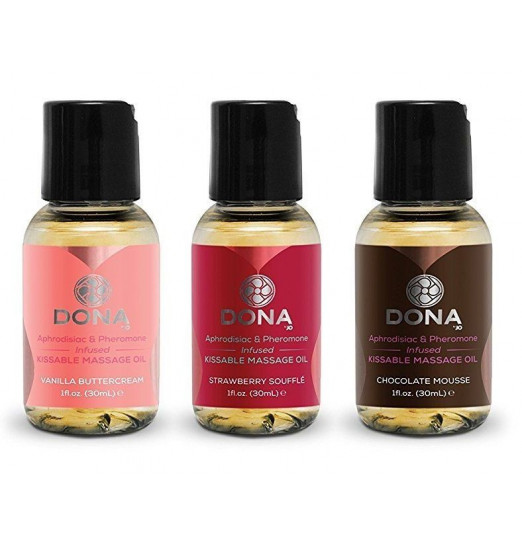 Подарочный набор массажных масел DONA Let me kiss you