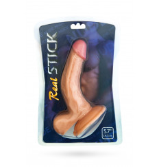 Изогнутый фаллоимитатор с присоской - 14,5 см.