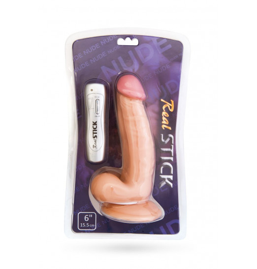 Телесный вибратор с 7 режимами вибрации - 15,5 см.