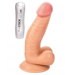 Телесный вибратор с 7 режимами вибрации - 15,5 см.