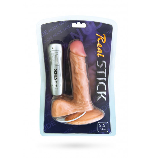 Небольшой вибратор на присоске с 7 режимами вибрации - 14 см.