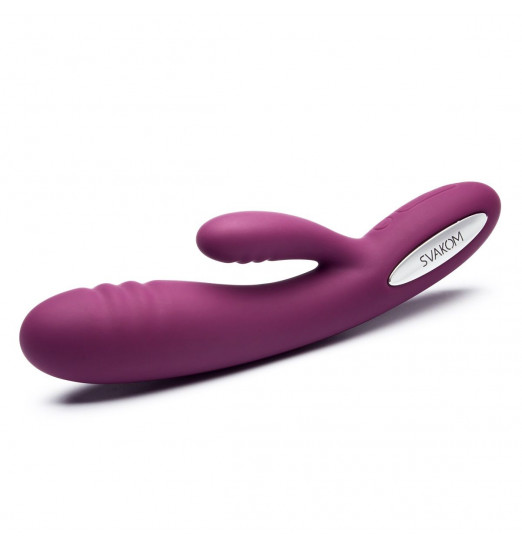 Фиолетовый вибратор Adonis с нагреваемой головкой - 20 см.