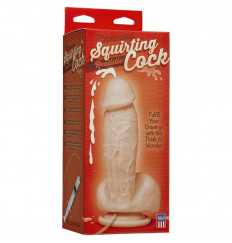 Фаллоимитатор с имитацией семяизвержения The Amazing Squirting Realistic Cock - 18,8 см.