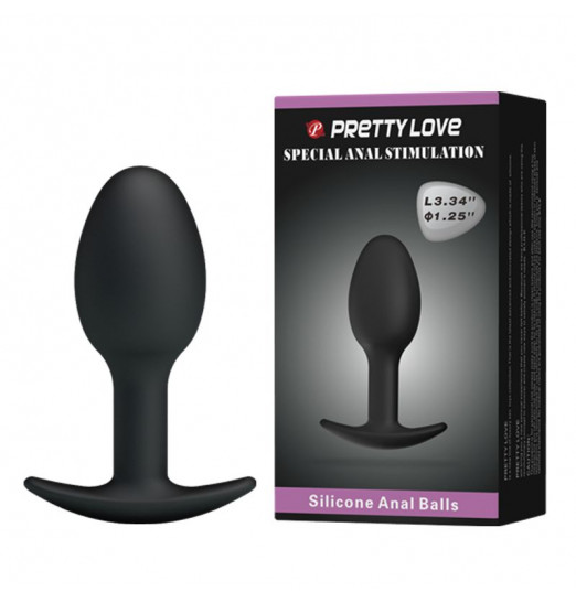 Анальный стимулятор с ограничительным основанием - 8,4 см.