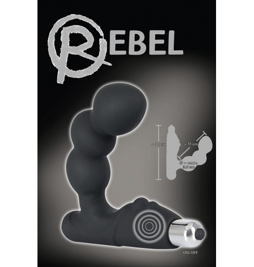 Стимулятор простаты с вибрацией Rebel Bead-shaped Prostate Stimulator Стимулятор простаты с вибрацией Rebel Bead-shaped Prostate Stimulator
