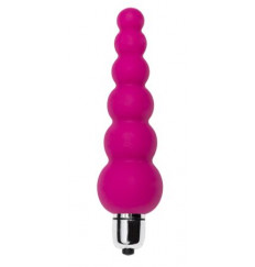 Анальный вибромассажер Lance в форме ёлочки - 14 см.