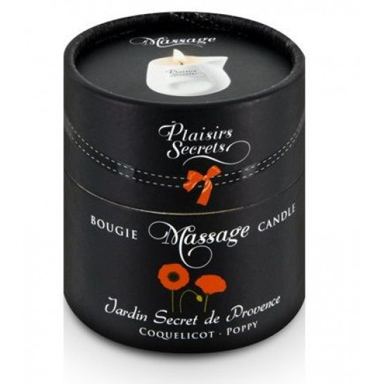 Массажная свеча с ароматом мака Jardin Secret De Provence Coquelicot - 80 мл. Массажная свеча с ароматом мака Jardin Secret De Provence Coquelicot - 80 мл.