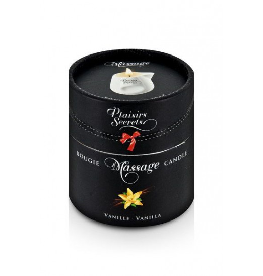 Массажная свеча с ароматом ванили Bougie Massage Gourmande Vanille - 80 мл.
