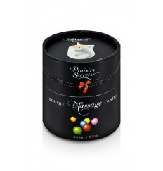 Массажная свеча с ароматом бубль-гума Bougie de Massage Gourmande Bubble Gum - 80 мл.