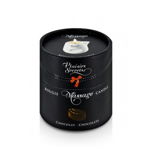 Массажная свеча с ароматом шоколада Bougie de Massage Gourmande Chocolat - 80 мл.