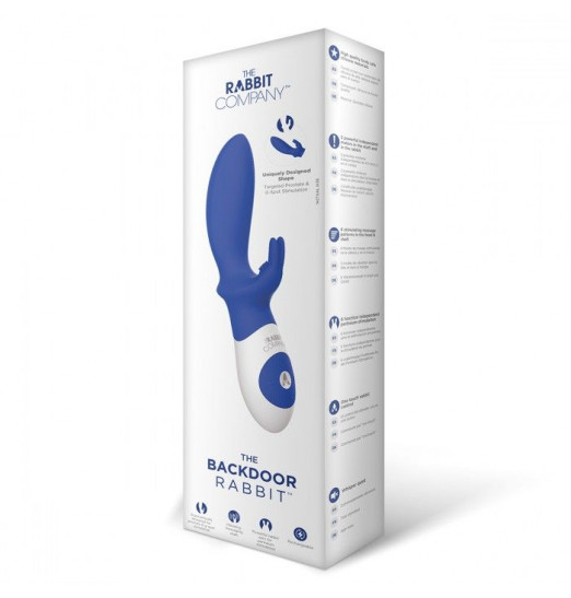 Синий вибратор для стимуляции простаты BACKDOOR RABBIT Синий вибратор для стимуляции простаты BACKDOOR RABBIT