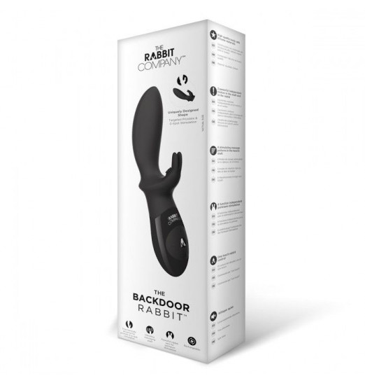 Чёрный вибратор для стимуляции простаты BACKDOOR RABBIT Чёрный вибратор для стимуляции простаты BACKDOOR RABBIT