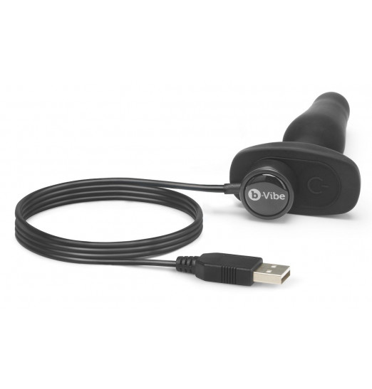 Анальная вибропробка чёрного цвета NOVICE REMOTE CONTROL PLUG BLACK - 10,2 см.