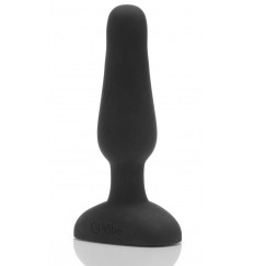 Анальная вибропробка чёрного цвета NOVICE REMOTE CONTROL PLUG BLACK - 10,2 см.