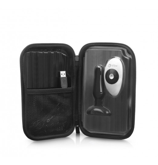 Анальная вибропробка чёрного цвета NOVICE REMOTE CONTROL PLUG BLACK - 10,2 см.