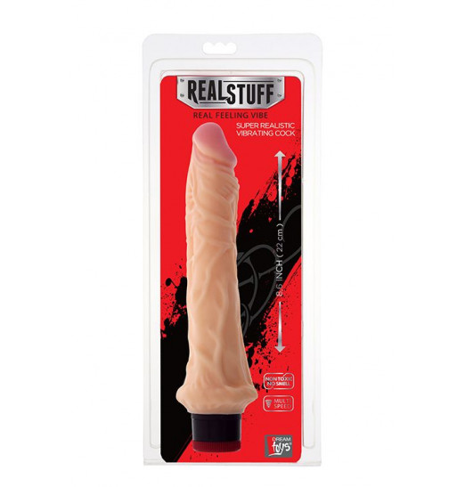 Реалистичный вибратор REALSTUFF 8.6INCH VIBRATOR - 22 см.
