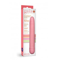 Розовый биоразлагаемый вибратор Eco - 17,8 см.