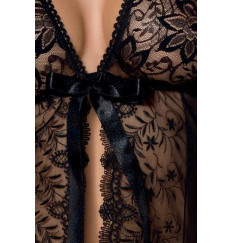 Кружевной пеньюар Jessie с короткими рукавами