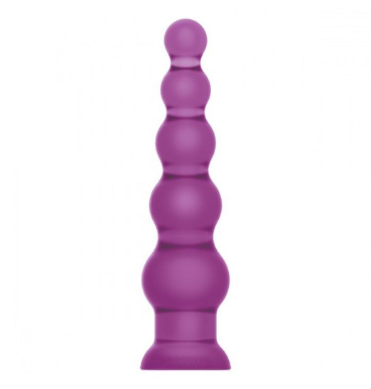 Фиолетовая анальная елка для DRILLDO в комплекте с бит-адаптером - 20 см.