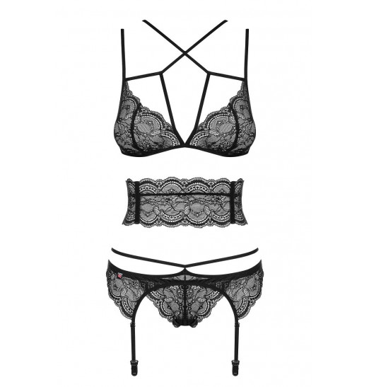 Кружевной комплект Frivolla с декоративным кружевным поясом