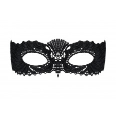 Черная маска на глаза с узорами