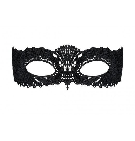 Черная маска на глаза с узорами