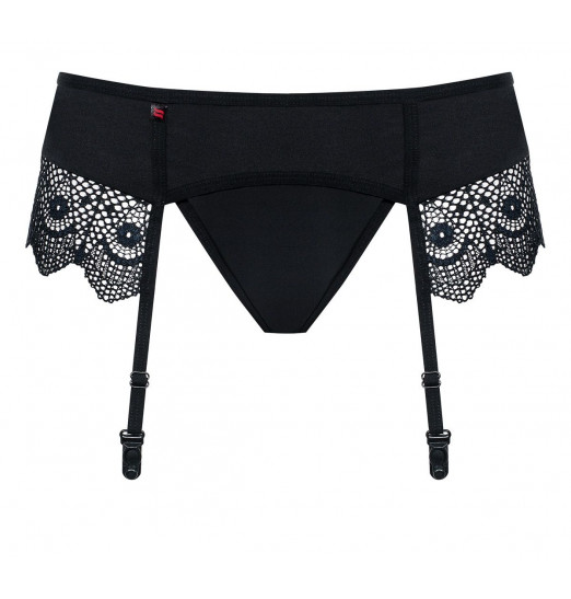 Пояс для чулок Moketta с кружевной оборкой и трусиками в комплекте