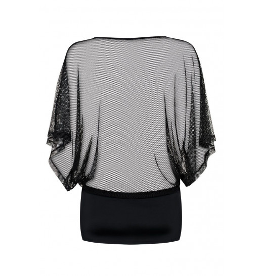 Сорочка Punker фасона  летучая мышь  из нежной сетчатой ткани