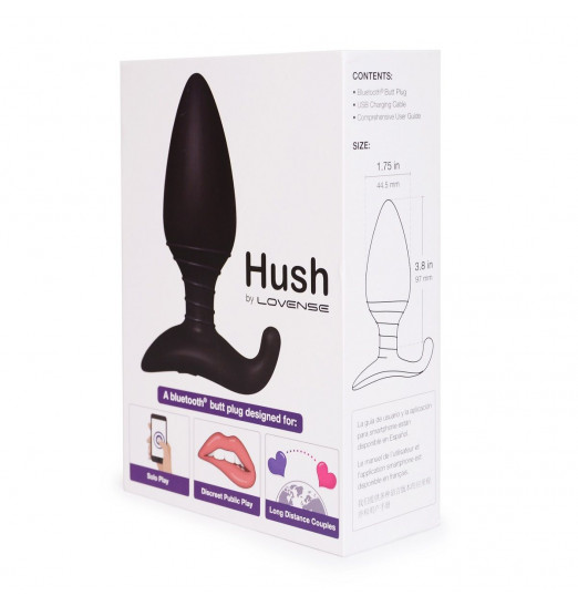 Анальная пробка Lovense Hush с вибрацией - 12 см. Анальная пробка Lovense Hush с вибрацией - 12 см.